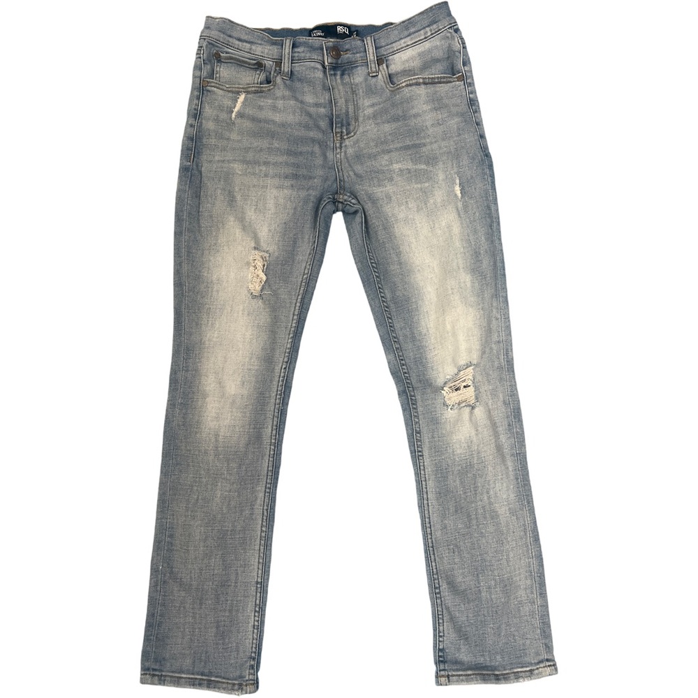 RSQ men’s London  jeans mid blue lightly distressed denim 30x28